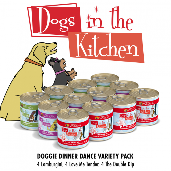 Weruva Dogs in the Kitchen Grain Free Doggie Dinner Dance! Variety Pack Canned Dog Food Cheap