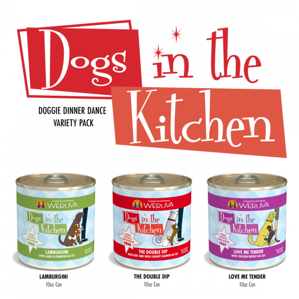 Weruva Dogs in the Kitchen Grain Free Doggie Dinner Dance! Variety Pack Canned Dog Food Cheap