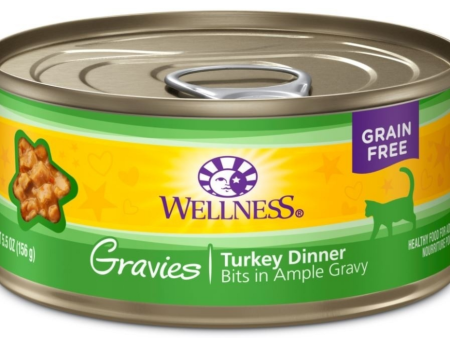 Wellness Natural Grain Free Gravies Turkey Dinner Canned Cat Food For Discount