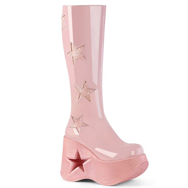 Dynamite-218 Platform Boots - Pink Patent For Cheap