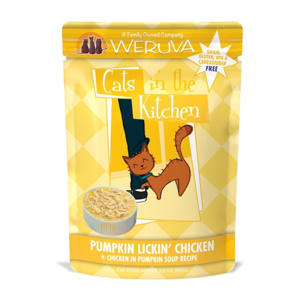 Weruva Cats In the Kitchen Pumpkin Lickin Chicken Pouches Wet Cat Food Online Hot Sale