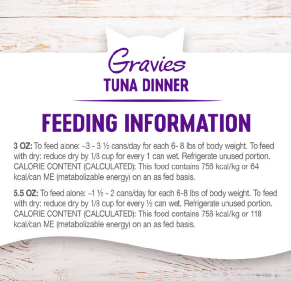 Wellness Natural Grain Free Gravies Tuna Dinner Canned Cat Food Hot on Sale