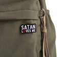 Satan Loves Me Enamel Pin 2 Fashion