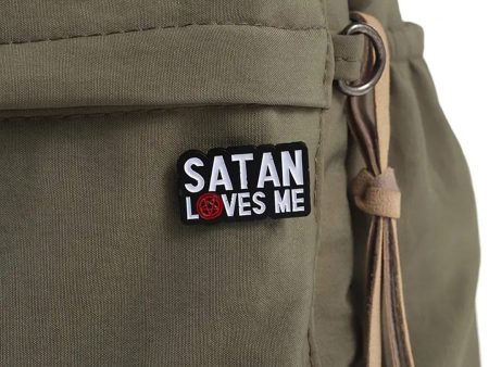 Satan Loves Me Enamel Pin 2 Fashion