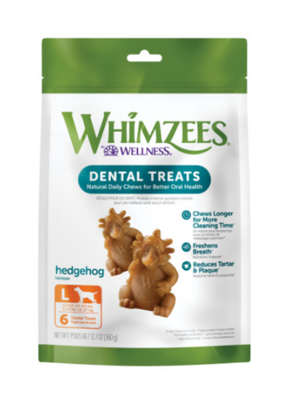 Whimzees Hedgehog Dental Chew Dog Treats For Discount