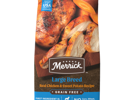 Merrick Grain Free Premium Large Breed Dry Dog Food Wholesome And Natural Kibble Chicken And Sweet Potato Hot on Sale