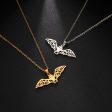 Flying Bat Pendant Necklace Cheap