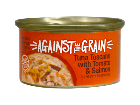 Against the Grain Farmers Market Grain Free Tuna Toscano With Salmon & Tomato Canned Cat Food For Sale