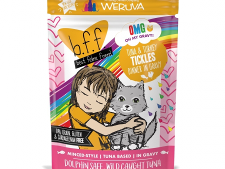 Weruva BFF Tuna & Turkey Tickles Recipe Pouches Wet Cat Food Online now