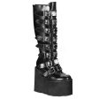 Swing-815 Platform Boots - Matte Black For Sale