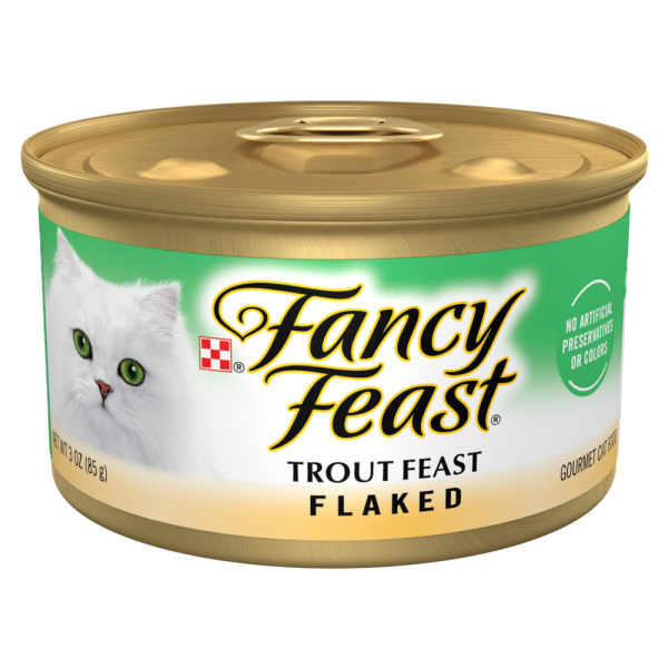 Fancy Feast Flaked Trout Canned Cat Food Supply