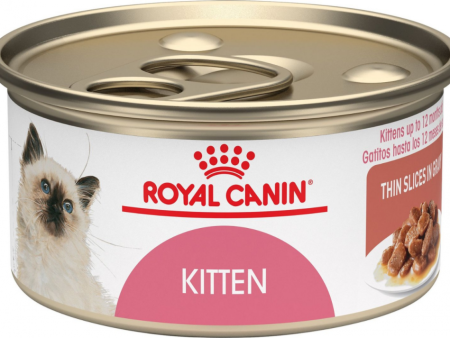 Royal Canin Feline Nutrition Kitten Instinctive Thin Slices in Gravy Canned Cat Food For Cheap