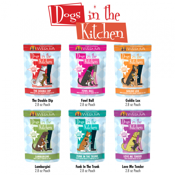 Weruva Dogs in the Kitchen Grain Free Pooch Pouch Party! Variety Pack Wet Dog Food Pouches Sale