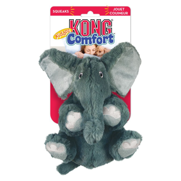 KONG Comfort Kiddos Elephant Plush Dog Toy on Sale