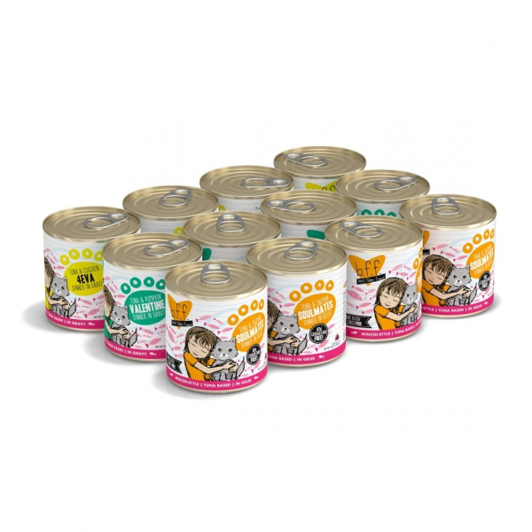 Weruva BFF Grain Free Big Feline Feast Canned Cat Food Variety Pack Fashion