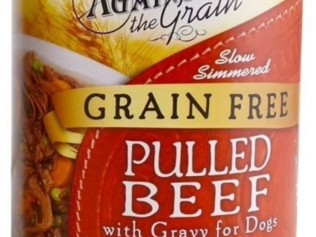 Against the Grain Pulled Beef with Gravy Canned Dog Food Online Hot Sale