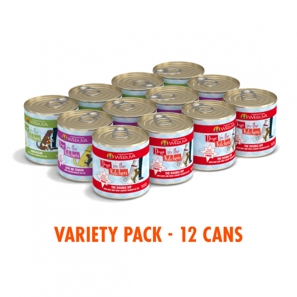 Weruva Dogs in the Kitchen Grain Free Doggie Dinner Dance! Variety Pack Canned Dog Food Cheap