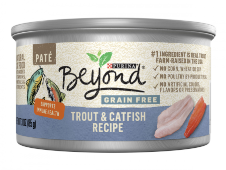 Purina Beyond Grain-Free Trout & Catfish Pate Recipe Canned Cat Food on Sale