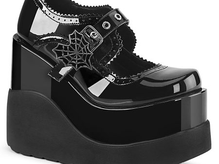 Void-38 Platform Shoes - Black Patent For Cheap