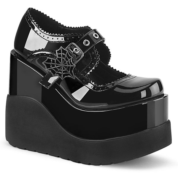 Void-38 Platform Shoes - Black Patent For Cheap