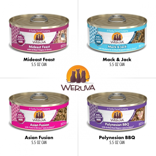 Weruva Classic Grain Free Frisky Fishin  Friends Canned Cat Food Variety Pack Sale