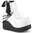 Void-50 Platform Boots - White Patent For Cheap