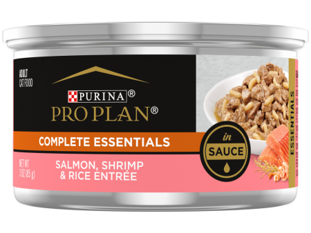 Purina Pro Plan Savor Adult Salmon, Shrimp & Rice in Sauce Entree Canned Cat Food For Sale