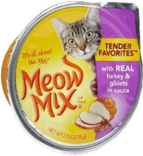 Meow Mix Tender Favorites Real Turkey and Giblets Canned Cat Food Cheap