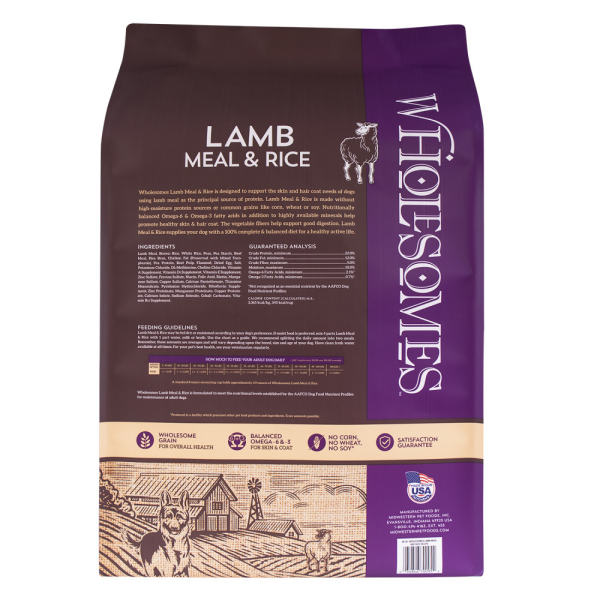 Wholesomes Lamb Meal & Rice Recipe Dry Dog Food on Sale