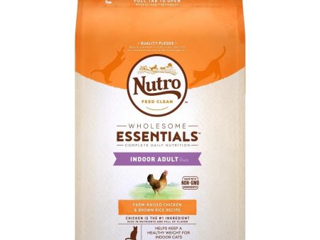 Nutro Wholesome Essentials Indoor Adult Farm Raised Chicken and Brown Rice Dry Cat Food on Sale