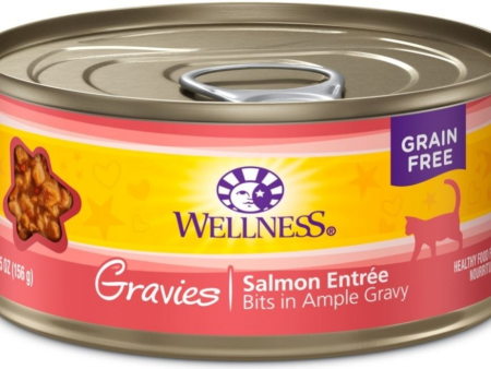 Wellness Natural Grain Free Gravies Salmon Dinner Canned Cat Food For Cheap