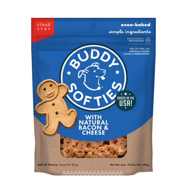 Buddy Biscuits Softies Soft and Chewy Bacon and Cheese Dog Treats For Cheap