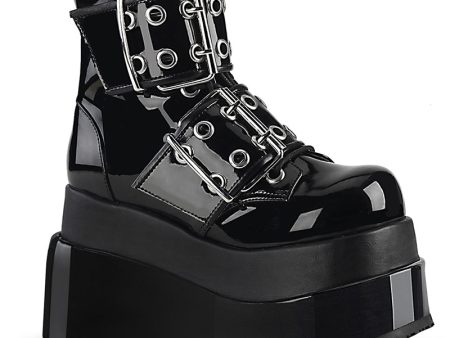 Bear-104 Platform Boots - Shiny Black Online Sale