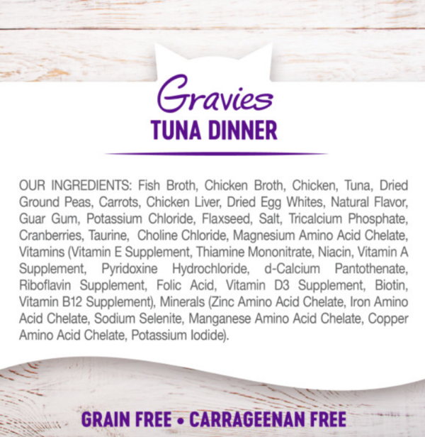 Wellness Natural Grain Free Gravies Tuna Dinner Canned Cat Food Hot on Sale