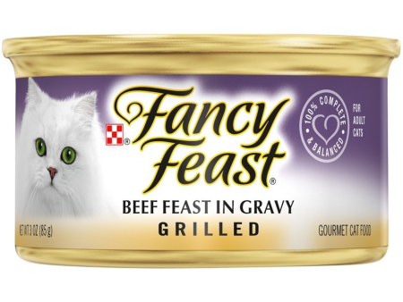 Fancy Feast Grilled Beef Feast In Gravy Canned Cat Food Cheap