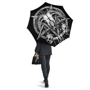 Brutal Baphomet Umbrella - White Online now