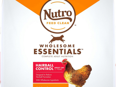 Nutro Wholesome Essentials Hairball Control Adult Chicken and Brown Rice Dry Cat Food Online Sale