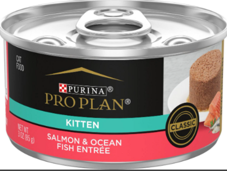 Purina Pro Plan Focus Kitten Classic Salmon & Ocean Fish Entree Canned Cat Food Sale