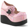 Void-38 Platform Shoes - Baby Pink Holo Patent Online Hot Sale