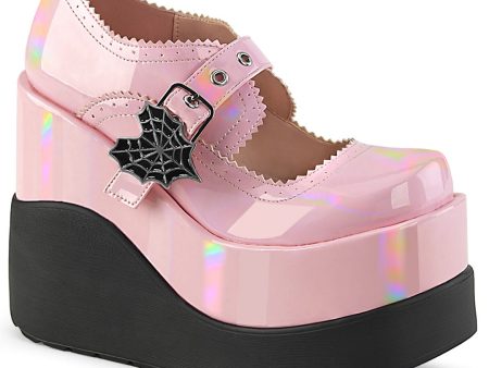 Void-38 Platform Shoes - Baby Pink Holo Patent Online Hot Sale