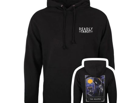 Deadly Tarot Legends - The Reaper Unisex Black Pullover Hoodie Online Sale