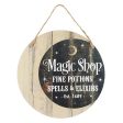 Magic Shop Round Hanging Sign For Discount