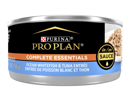 Purina Pro Plan Ocean Whitefish & Tuna Entree in Sauce Canned Cat Food Sale