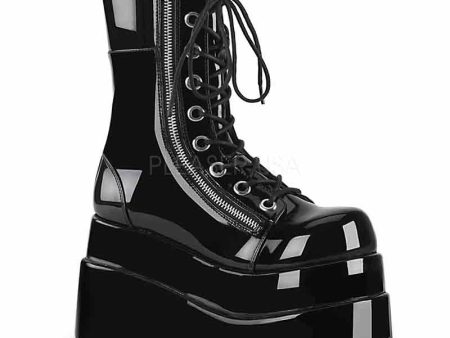 Bear-265 Platform Boots - Shiny Black For Discount