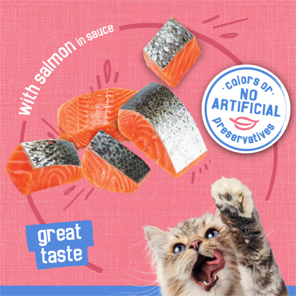 Friskies Savory Shreds Salmon in Sauce Canned Cat Food Supply