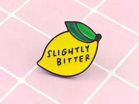 Slightly Bitter Lemon Enamel Pin Fashion