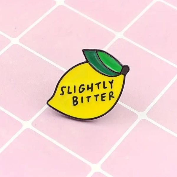 Slightly Bitter Lemon Enamel Pin Fashion