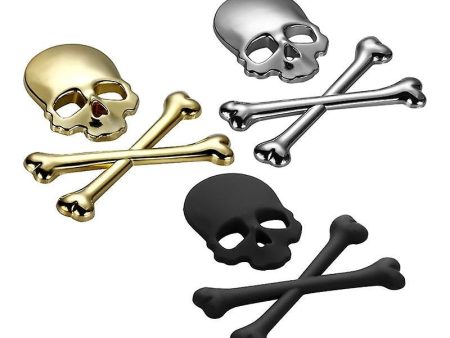 Metal Skull Car Decal For Discount