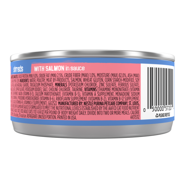 Friskies Savory Shreds Salmon in Sauce Canned Cat Food Supply