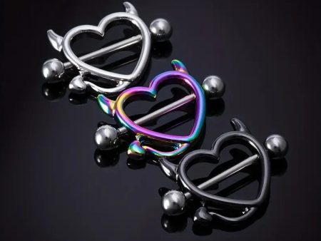 Devil Heart Nipple Ring For Discount